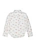 Cat & Jack 100% Cotton Print White Long Sleeve Button-Down Shirt Size 7 - 8 - photo 2