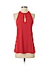 Naked Zebra 100% Polyester Red Sleeveless Blouse Size S - photo 1