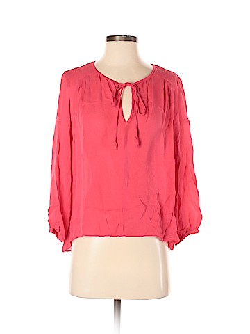 Parker 3/4 Sleeve Silk Top (view 1)