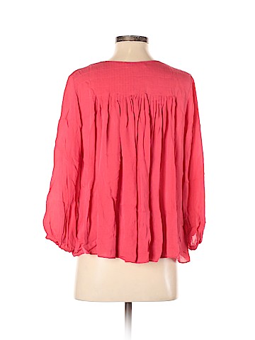 Parker 3/4 Sleeve Silk Top (view 2)