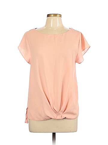 INC International Concepts Short Sleeve Blouse (view 1)