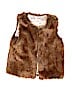 Cat & Jack 100% Polyester Brown Faux Fur Vest Size 14 - photo 1