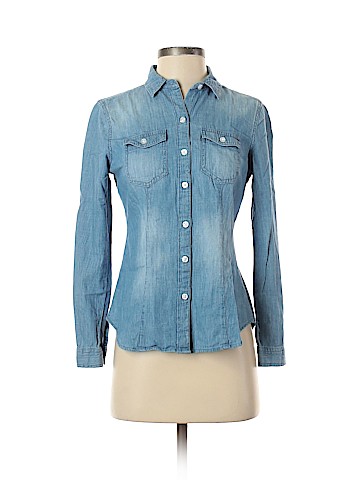 Ann Taylor LOFT Long Sleeve Button-Down Shirt (view 1)