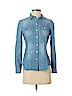 Ann Taylor LOFT 100% Cotton Blue Long Sleeve Button-Down Shirt Size S (petite) - photo 1