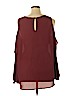 Eyeshadow 100% Polyester Burgundy Short Sleeve Blouse Size 1X - photo 2