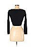 Topshop 100% Cotton Black Long Sleeve Top Size 6 (petite) - photo 2