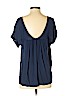 Ella Moss 100% Rayon Blue Short Sleeve Blouse Size XS - photo 2