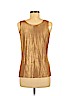 WD.NY Gold Sleeveless Blouse Size M - photo 2