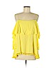 Alice + Olivia 100% Viscose Yellow 3/4 Sleeve Blouse Size M - photo 1