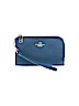Coach 100% Leather Blue Leather Wristlet One size - photo 1