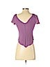 Zac Posen Purple Short Sleeve Blouse Size 2 - photo 2