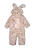 Pottery Barn Kids 100% Polyester Solid Brown One Piece Snowsuit Size 12-24 mo - photo 1