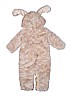 Pottery Barn Kids 100% Polyester Solid Brown One Piece Snowsuit Size 12-24 mo - photo 2