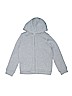 The Children's Place 100% Cotton Solid Blue Zip Up Hoodie Size 7 - 8 - photo 1