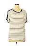 Anthropologie Ivory Short Sleeve Top Size XL - photo 1