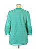 Isaac Mizrahi LIVE! 100% Cotton Blue 3/4 Sleeve Blouse Size 16 - photo 2