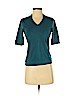 Ann Taylor Factory Teal 3/4 Sleeve Silk Top Size S - photo 1