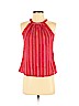 Layla 100% Cotton Red Sleeveless Top Size S - photo 1