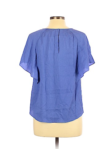 Halston Heritage Short Sleeve Silk Top (view 2)