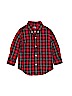 Janie and Jack 100% Cotton Red Long Sleeve Button-Down Shirt Size 12-18 mo - photo 1