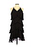 SLNY 100% Polyester Black Cocktail Dress Size 10 (petite) - photo 1