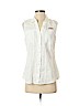 Eddie Bauer 100% Linen White Sleeveless Button-Down Shirt Size S (petite) - photo 1