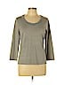 Talbots Gray Silk Pullover Sweater Size L - photo 1