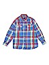 Chaps Plaid Blue Long Sleeve Button-Down Shirt Size 7 - photo 1
