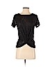 Lucky Brand Black Short Sleeve Top Size XS - photo 1