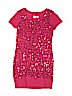 Justice Solid Pink Dress Size 12 - photo 1