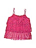 The Children's Place 100% Polyester Print Pink Sleeveless Blouse Size M (kids) - photo 1