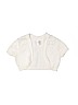 Justice Solid White Shrug Size 8/10 - photo 1