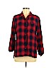 Madewell 100% Cotton Red 3/4 Sleeve Button-Down Shirt Size M - photo 1