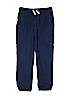 Lands' End 100% Cotton Solid Blue Cargo Pants Size 10 - 12 - photo 1