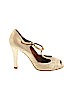 Marc by Marc Jacobs 100% Leather Gold Heels Size EU 38 - photo 1