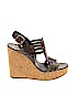 Tory Burch 100% Leather Brown Wedges Size 9 - photo 1