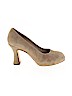 Marchez Vous 100% Leather Tan Heels Size 8 1/2 - photo 1