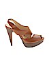 KORS Michael Kors 100% Leather Brown Heels Size 6 1/2 - photo 1