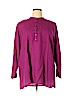 Eileen Fisher 100% Linen Purple Long Sleeve Blouse Size XL - photo 1