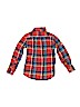 Gap Kids 100% Cotton Red Long Sleeve Button-Down Shirt Size 6 - 7 - photo 2