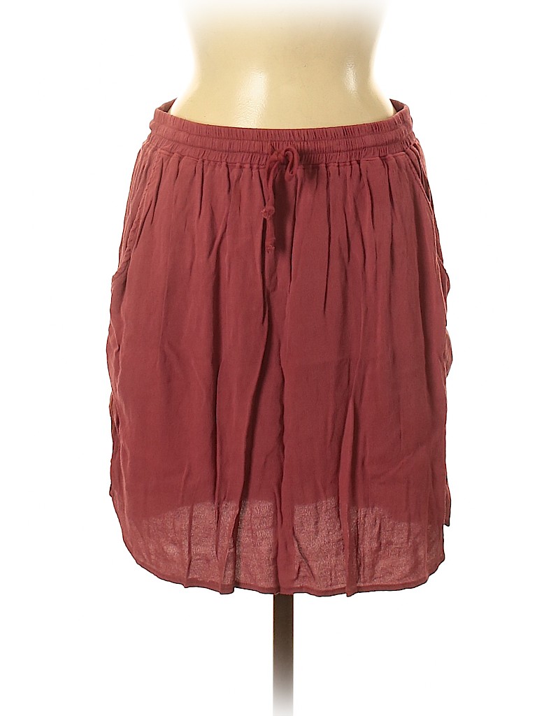 Saturday Sunday 100% Rayon Pink Denim Skirt Size M - photo 1