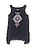 Mudd Girls Black Sleeveless Top Size 10 - photo 1