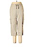 Ann Taylor LOFT 100% Cotton Tan Cargo Pants Size 14 - photo 1