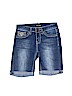 Zco. 100% Cotton Solid Blue Denim Shorts Size 10 - photo 1
