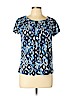Style&Co Blue Short Sleeve Top Size L (petite) - photo 1