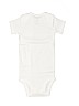 Simple Joys by Carter's 100% Cotton Solid White Short Sleeve Onesie 9-12 MO / 12 MO - photo 2