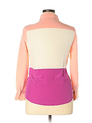 Chloé Long Sleeve Silk Top (view 2)