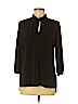 MICHAEL Michael Kors Black 3/4 Sleeve Top Size M - photo 1