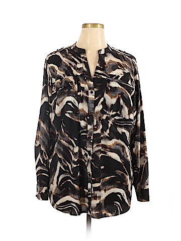 Calvin Klein Long Sleeve Blouse (view 1)