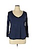 Old Navy Blue Long Sleeve Top Size XL - photo 1